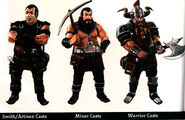 Smith/Artisan, Mining and Warrior caste dwarves