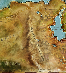 Frostback Mountains map