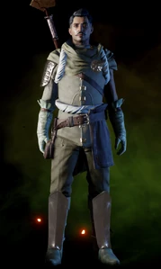 Dorian in der Rüstung