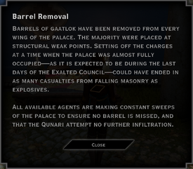 Barrel Removal