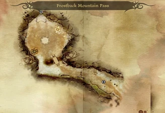 Der Pass am Frostgipfel-Gebirge