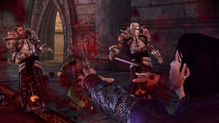 Blood magic in use