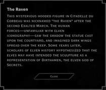 The Raven Landmark Text