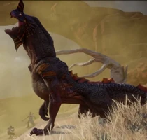 A wyvern in Dragon Age: Inquisition