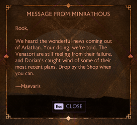 Message from Minrathous