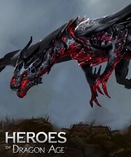 Der Rot-Lyrium Drache in Heroes of Dragon Age