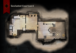 Secluded Courtyard Map