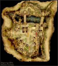 Denerim City Gates - Map by Gamepressure