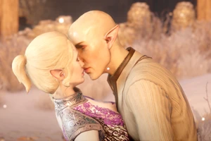 Primer beso de Solas y Lavellan