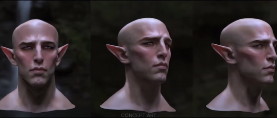 Solas concept art for the next Dragon Age game