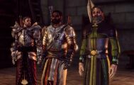 Meeting Duncan, a Grey Warden, along with Greagoir and Irving