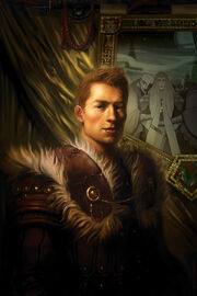 Alistair on the first issue's cover of Dragon Age: Those Who Speak.