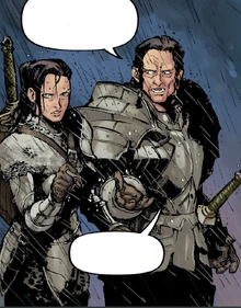 Тейрн Лоґейн та сер Котріен в Остаґарі в Dragon Age: Темна фортеця.