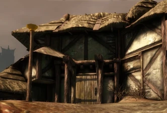 Die Taverne von außen