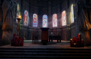 Kirchenfenster erzählen Andrastes Geschichte