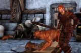 Dog and Ser Gilmore fight the giant rats