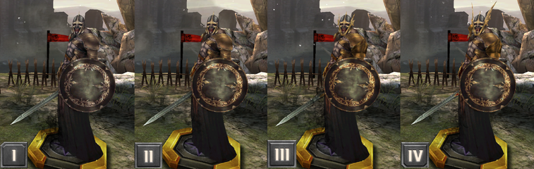 Tier progression of a Revenant in Heroes of Dragon Age