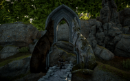 A shrine to Fen'Harel in the Crow Fens (Exalted Plains)