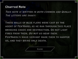 Charred Note 2