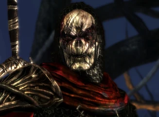 The First confronting the Warden-Commander.