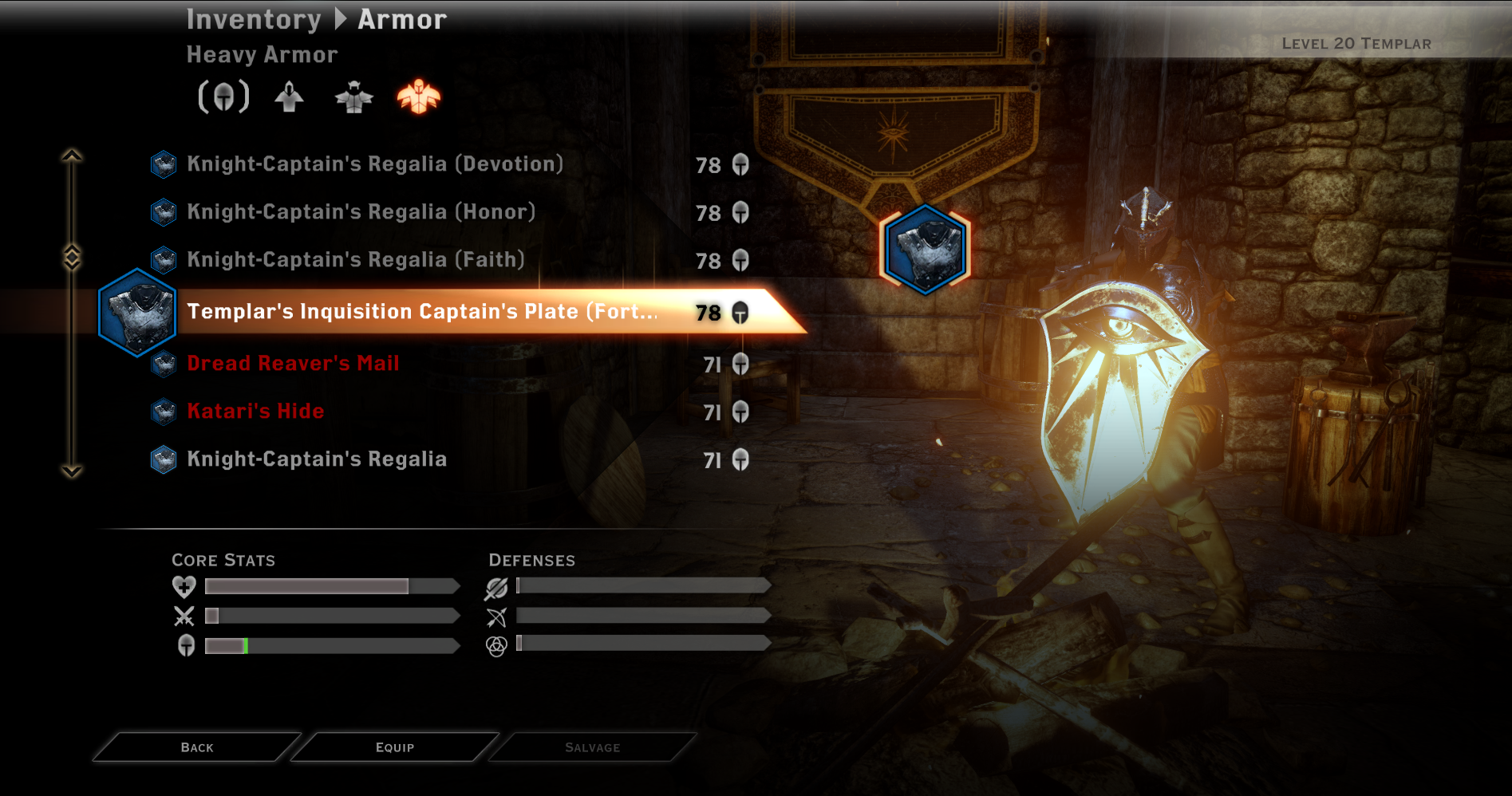 dragon age templar build