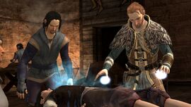 Anders healing a refugee