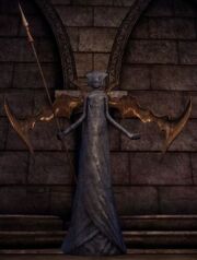 A statue of Falon'Din in Elven Ruins[18]