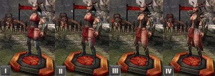 Tier progression of Yavana in Heroes of Dragon Age