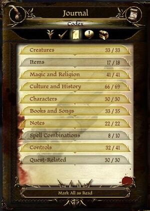 Codex (Origins) | Dragon Age Wiki | Fandom