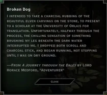 Broken Dog Landmark Text