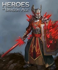Artwork eines Roten Templer Ritters für Heroes of Dragon Age