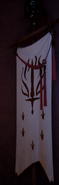 Templar Order banner with crown