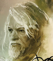 Maric as depicted on the cover of Dragon Age Library Edition Volume 1