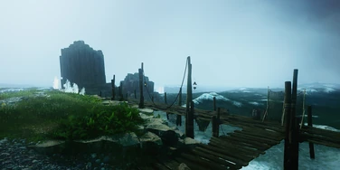 Abandoned dock on Morrin's Outlook