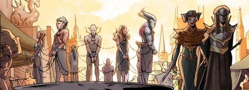 Ein Sklavenmarkt in Minratous