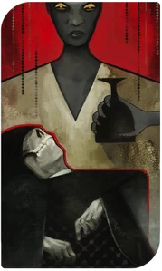 Viviennes neure Tarotkarte wenn ein normales Wyvernherz übergeben wird.