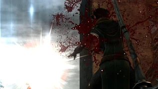 Merrill wendet Blutmagie an