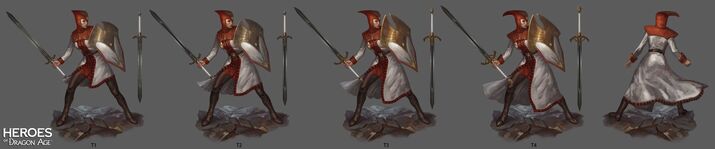 Divine Guard tier progression in Heroes of Dragon Age