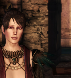 Morrigan at castle.png