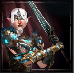 Promotional image of Legendary Lyrium Fenris from Heroes of Dragon Age