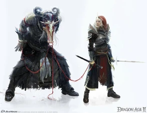 Concept Art Meridith mit einem Saarebas