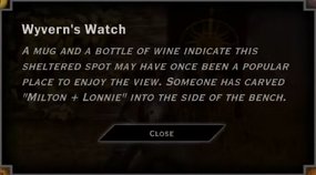 Wyvern's Watch Landmark Text