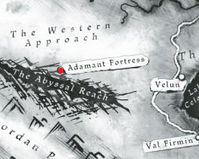 Mapa de la ubicación de la Fortaleza Diamantina