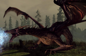 Flemeth High Dragon form in Origins Image