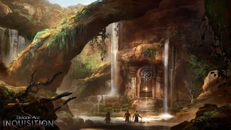 Inquisition concept art - rocks and water