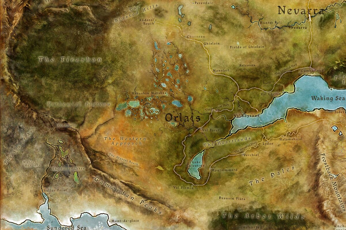 World map (Origins), Dragon Age Wiki