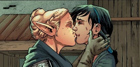 Charter verabschiedet sich von Tessa in Dragon Age: Magekiller