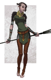 Concept art of Merrill in Dragon Age: The World of Thedas Volume 2