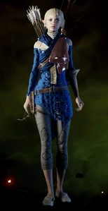 Sera in der Rüstung