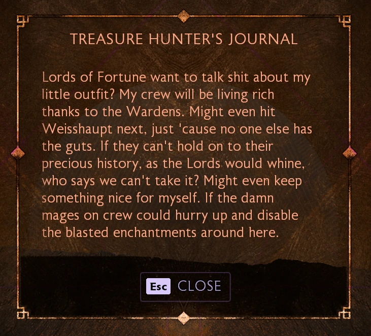 Note: Treasure Hunter's Journal | Dragon Age Wiki | Fandom